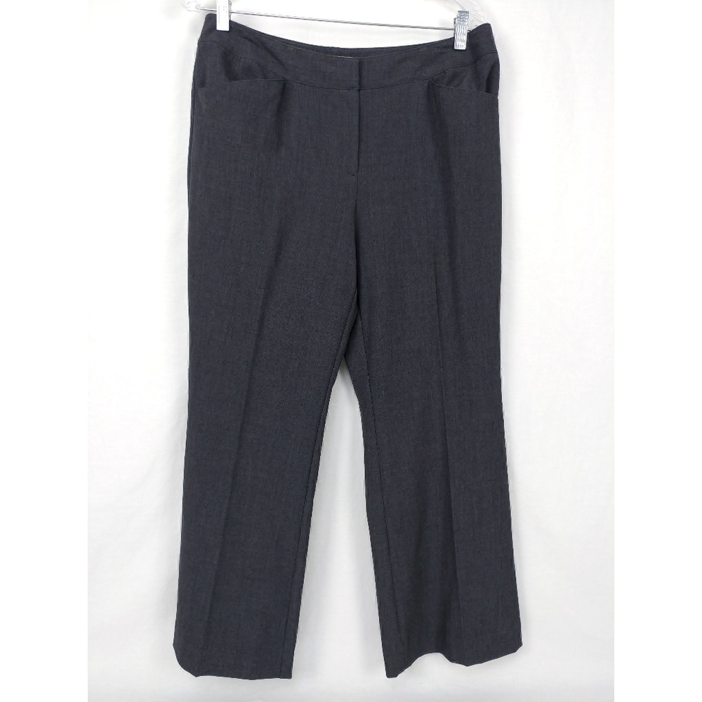 Chicos Women's Pants Short Gray Dress Stretch Sz 1